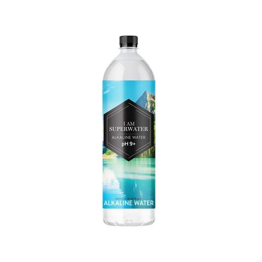 500 ml Alkaline Water pH 9+ I am Superwater