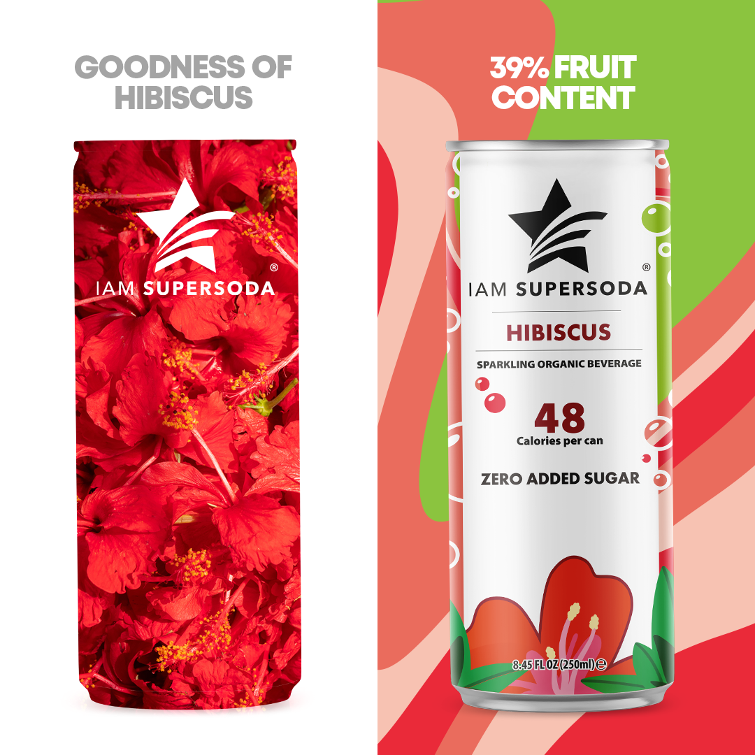 I am Supersoda - Hibiscus - 250ml Statiegeldblik