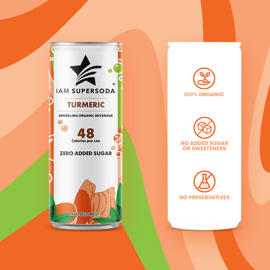 I am Supersoda - Turmeric - 250ml Statiegeldblik