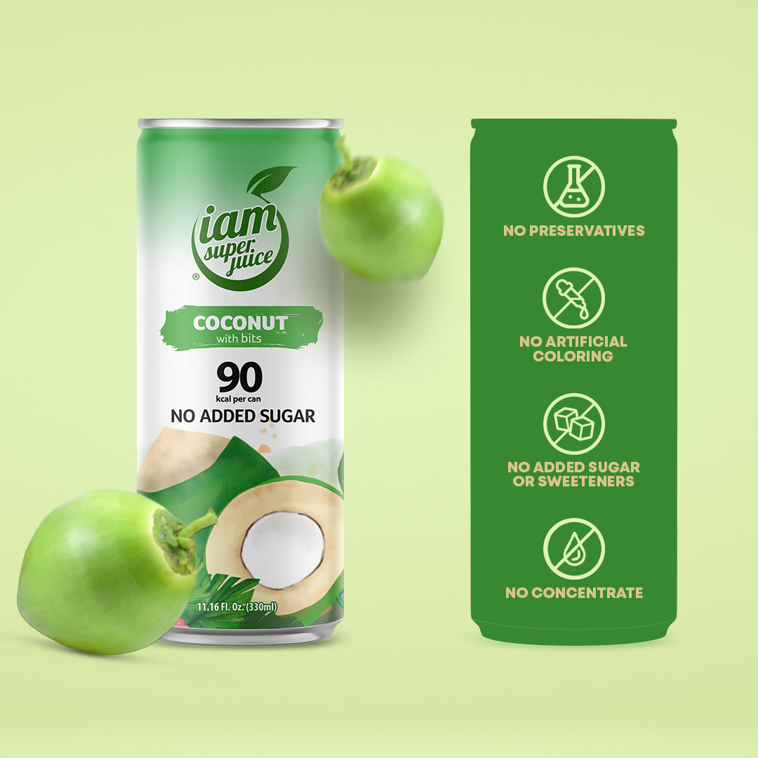 I am Superjuice - Coconut - 330ml Statiegeldblik