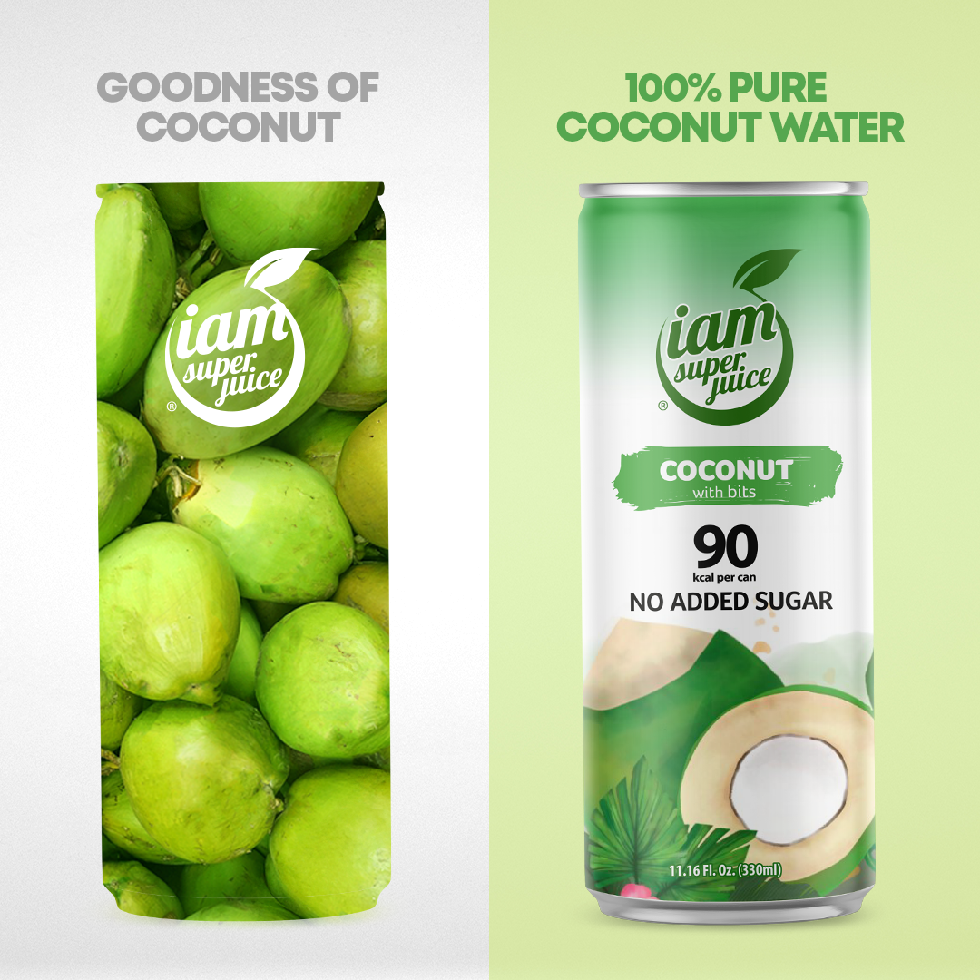I am Superjuice - Coconut - 330ml Statiegeldblik
