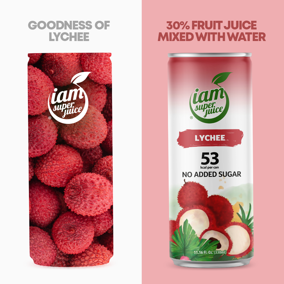 I am Superjuice - Lychee - 330ml Statiegeldblik