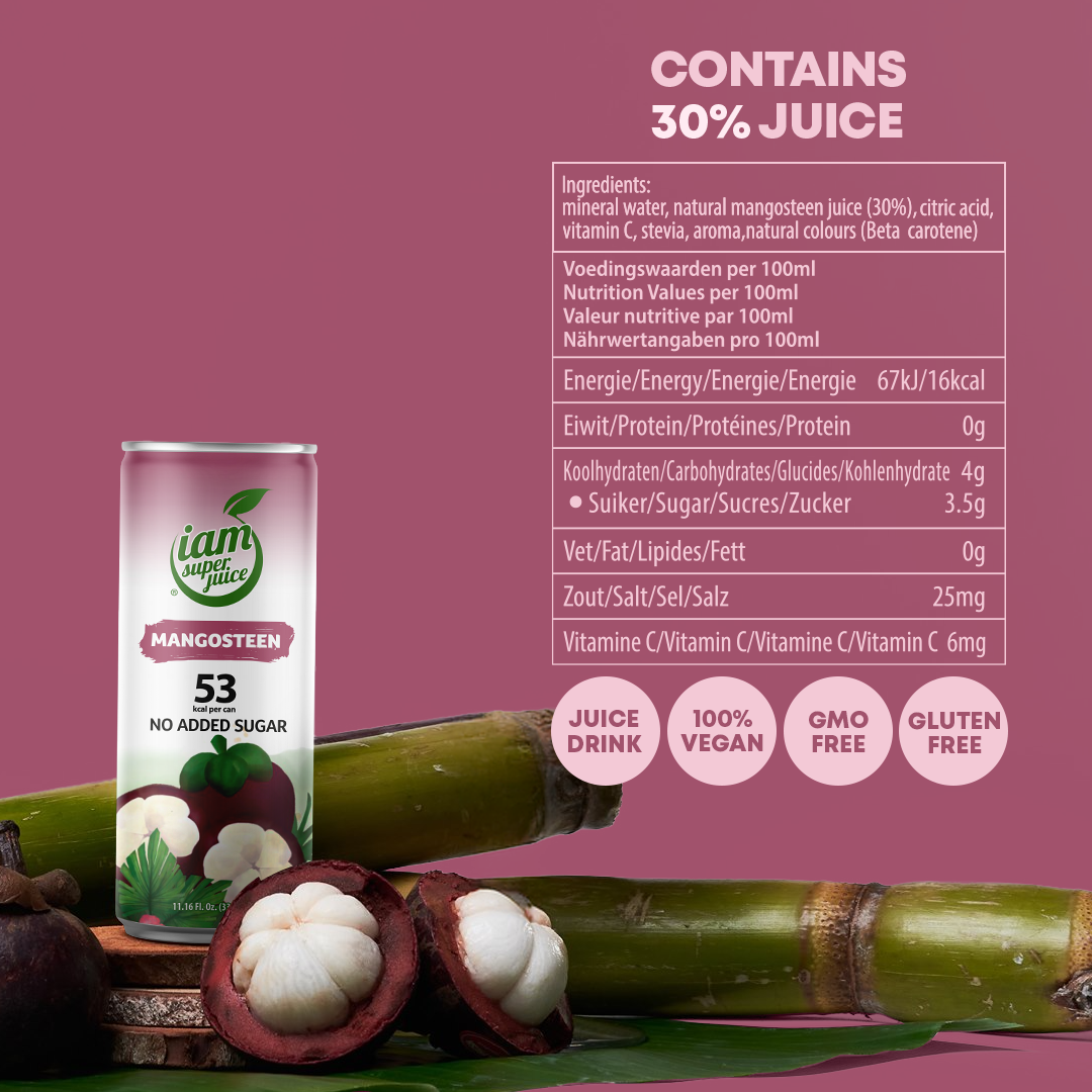 I am Superjuice - Mangosteen - 330ml Statiegeldblik