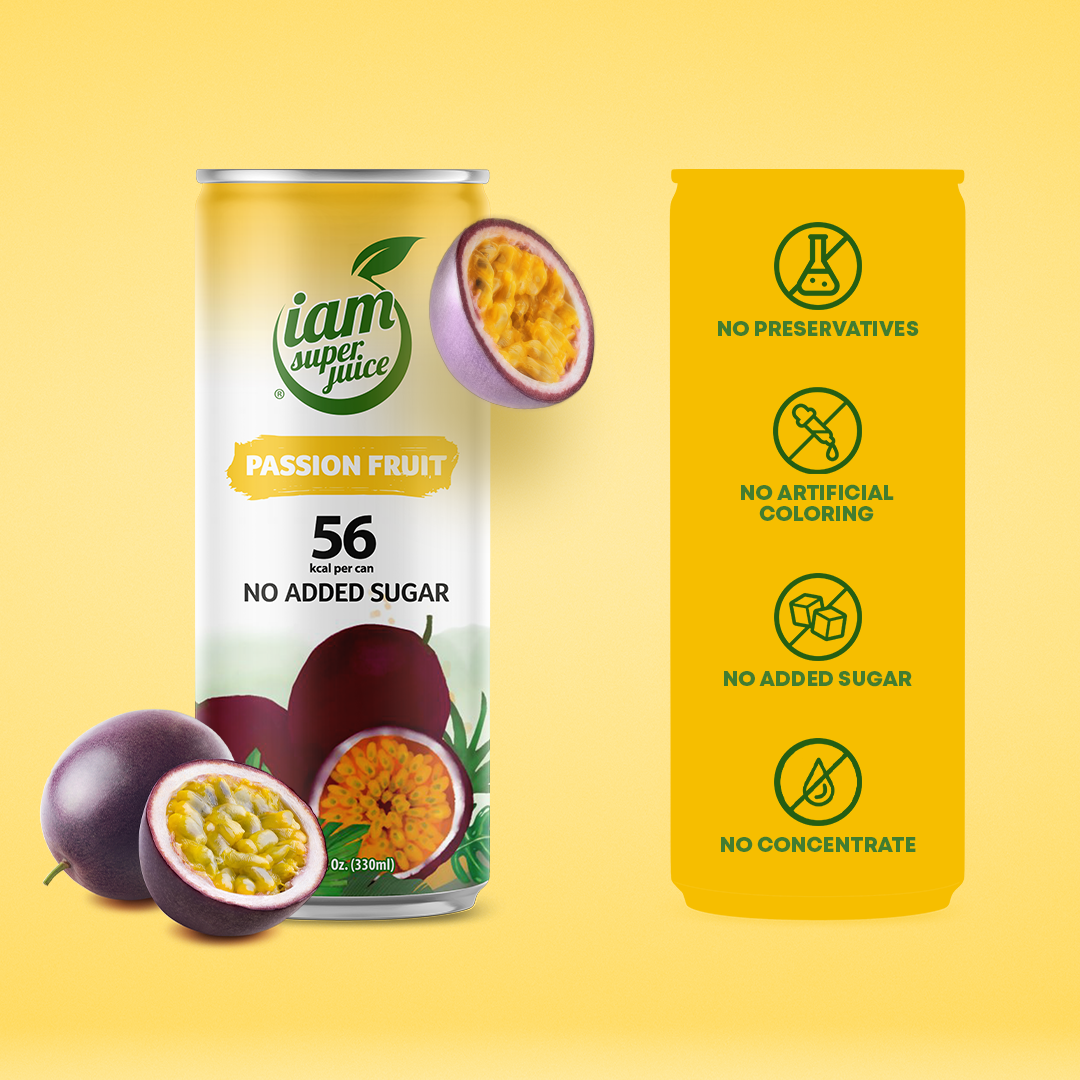 I am Superjuice - Passion Fruit - 330ml Statiegeldblik