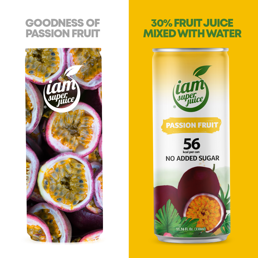 I am Superjuice - Passion Fruit - 330ml Statiegeldblik