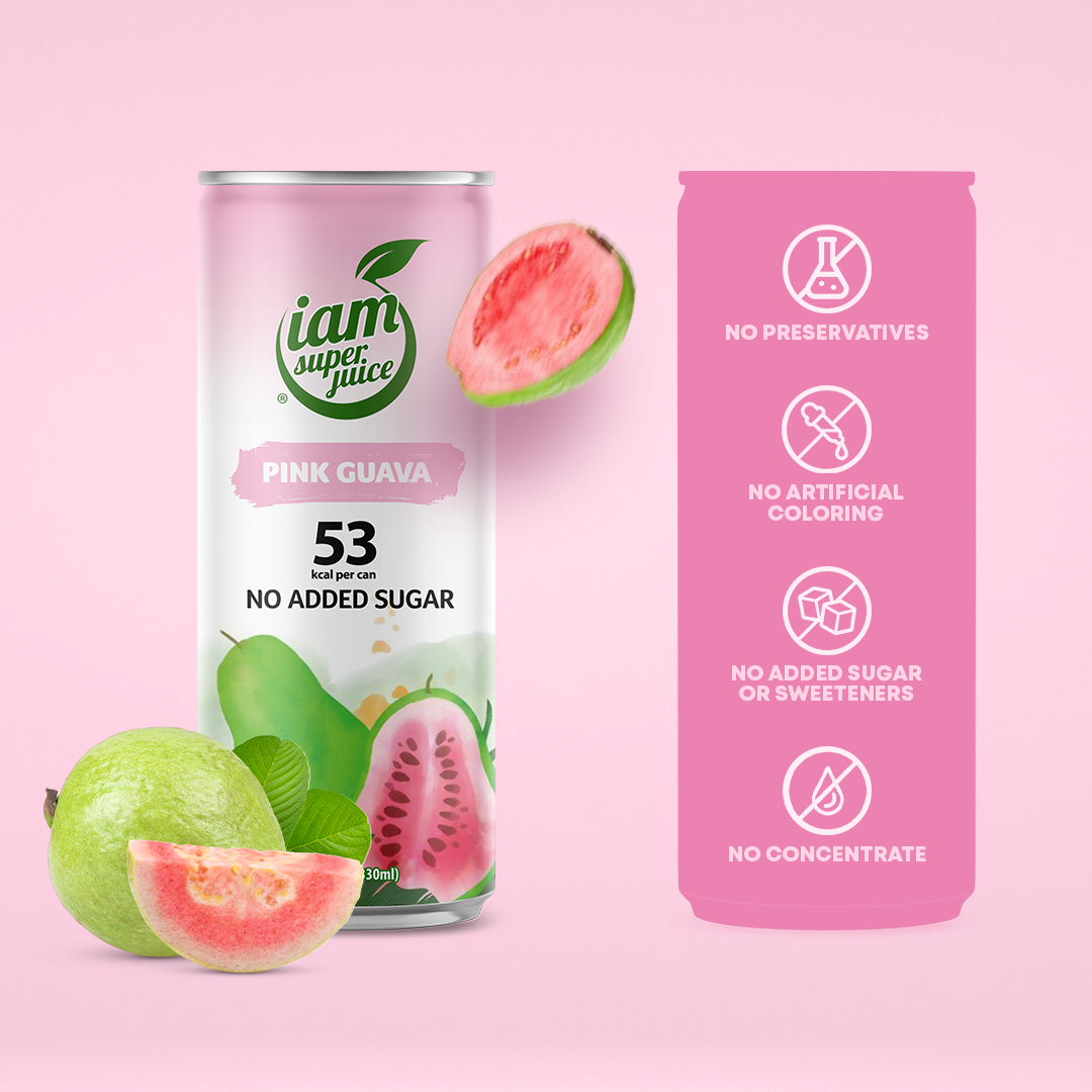 I am Superjuice - Pink Guava - 330ml Statiegeldblik