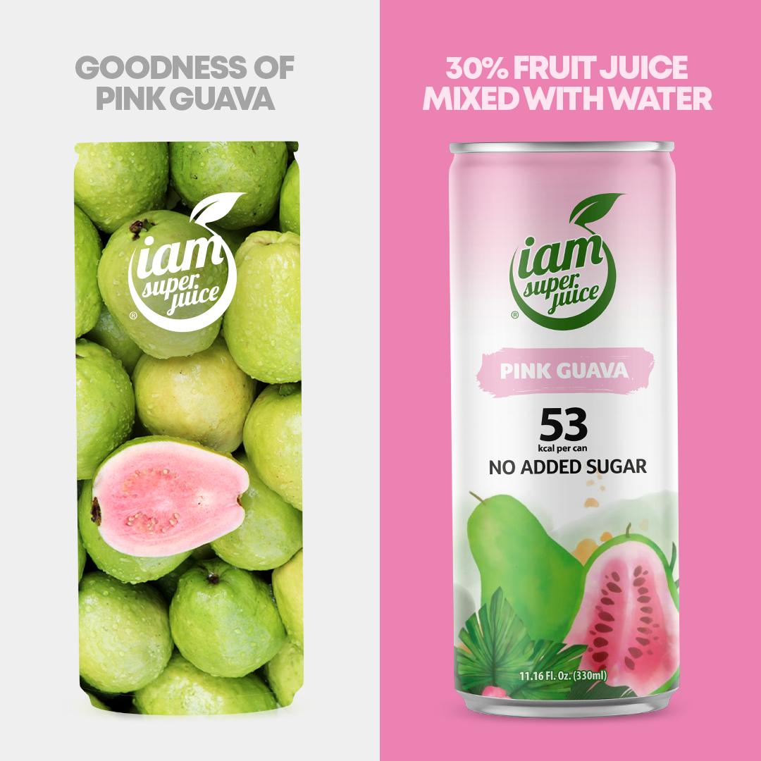 I am Superjuice - Pink Guava - 330ml Statiegeldblik