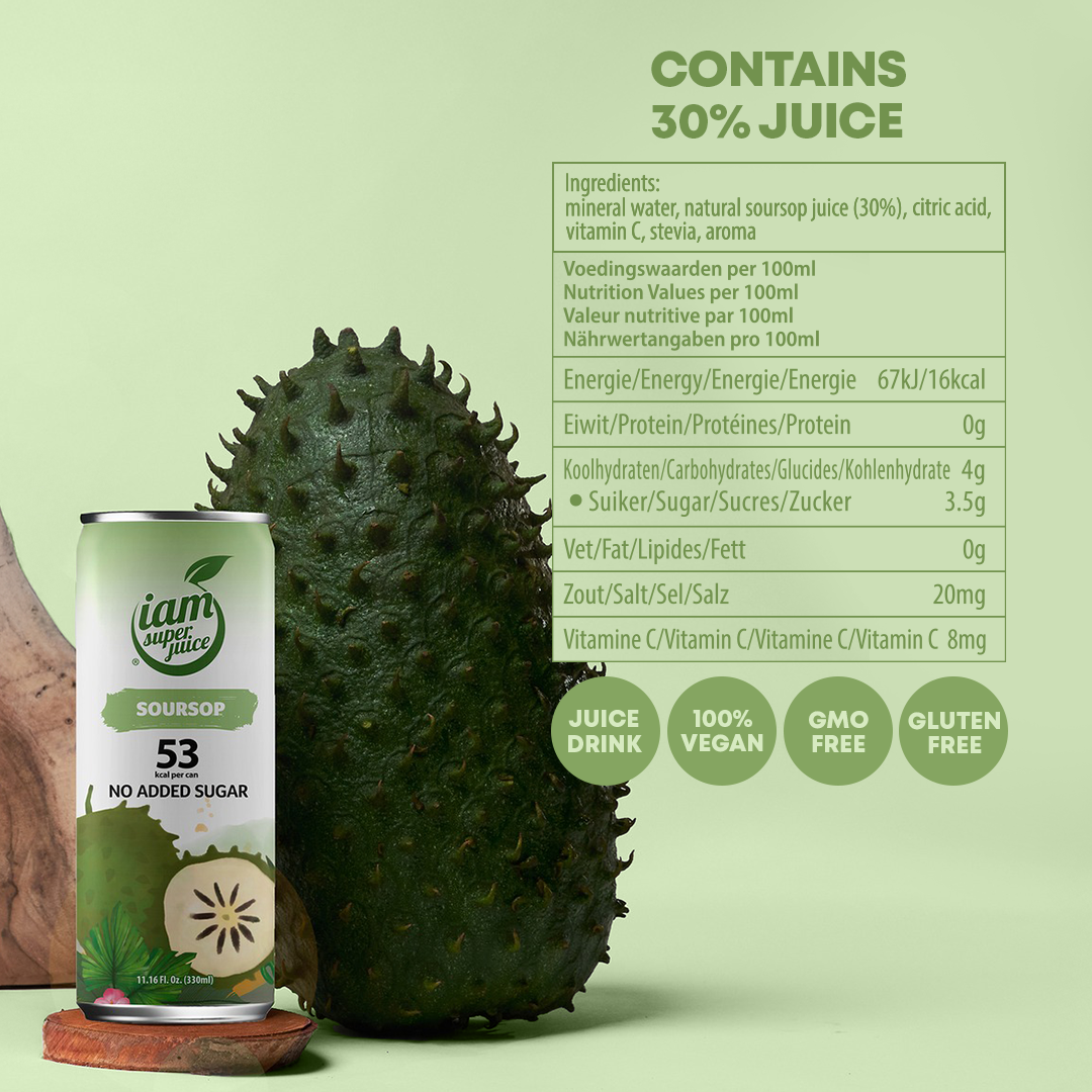I am Superjuice - Soursop - 330ml Statiegeldblik