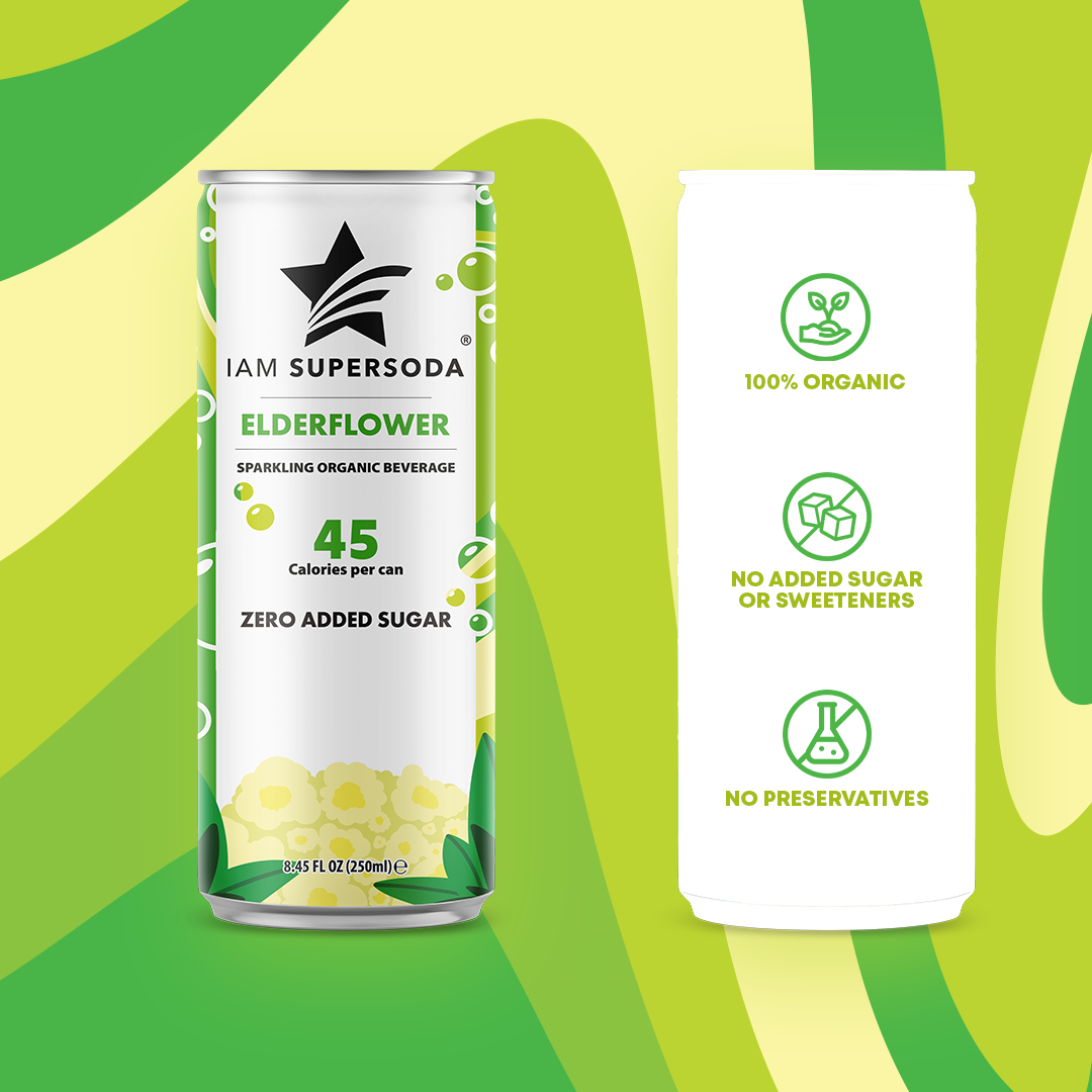 I am Supersoda - Elderflower - 250ml Statiegeldblik