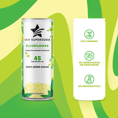 I am Supersoda - Elderflower - 250ml Statiegeldblik