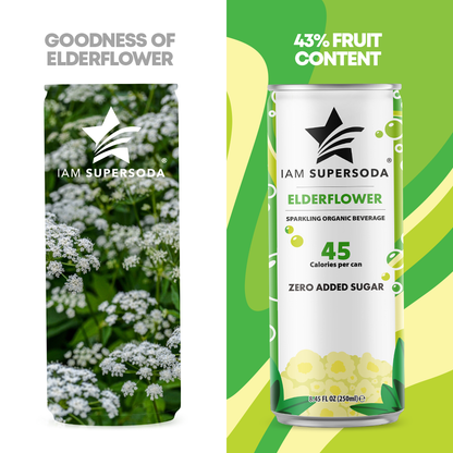 I am Supersoda - Elderflower - 250ml Statiegeldblik
