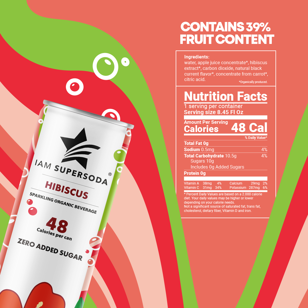 I am Supersoda - Hibiscus - 250ml Statiegeldblik