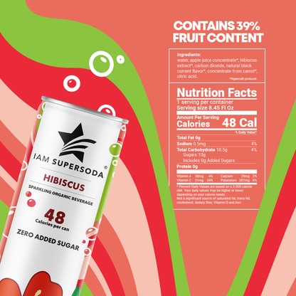 I am Supersoda - Hibiscus - 250ml Statiegeldblik