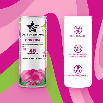 I am Supersoda - Pink Rose - 250ml Statiegeldblik