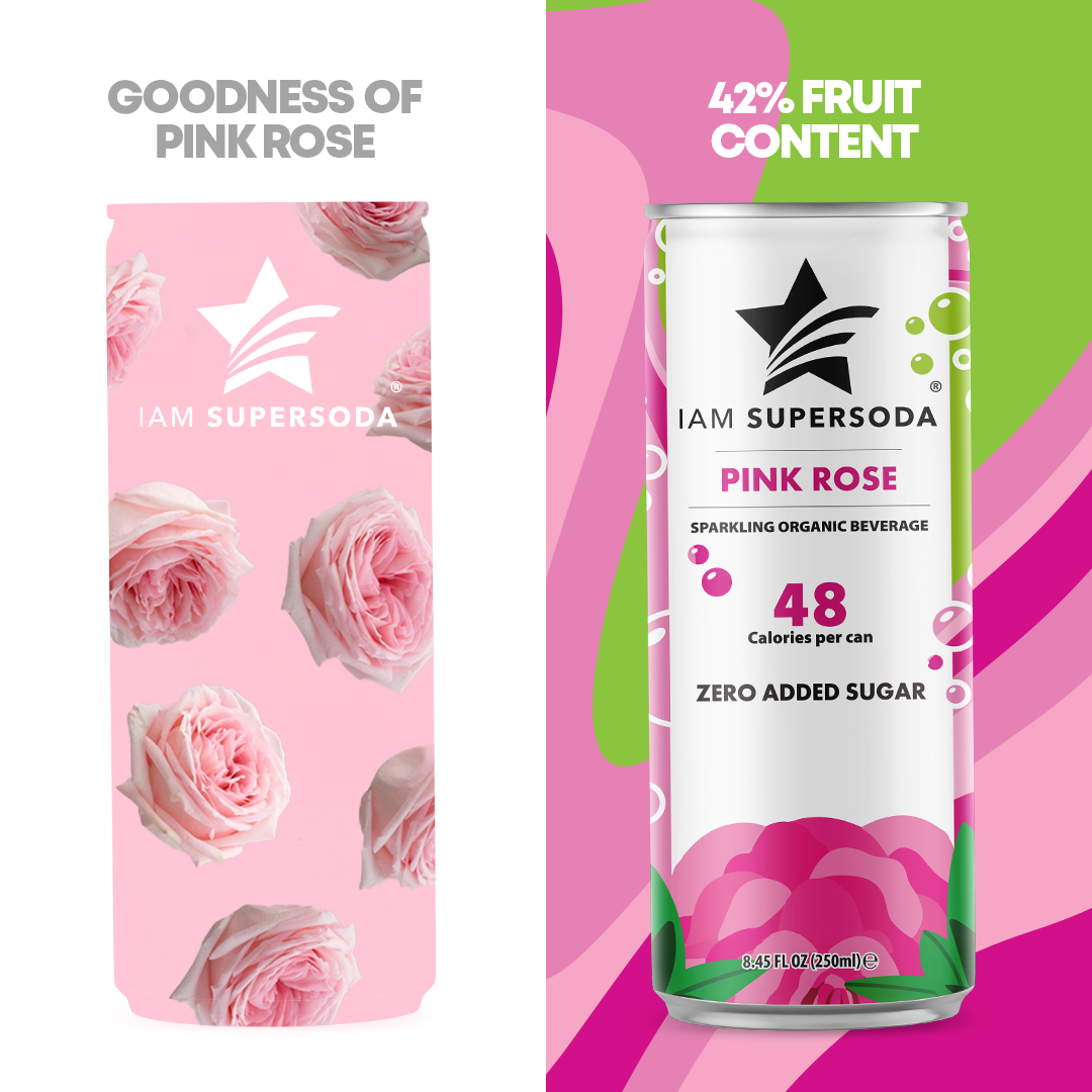 I am Supersoda - Pink Rose - 250ml Statiegeldblik