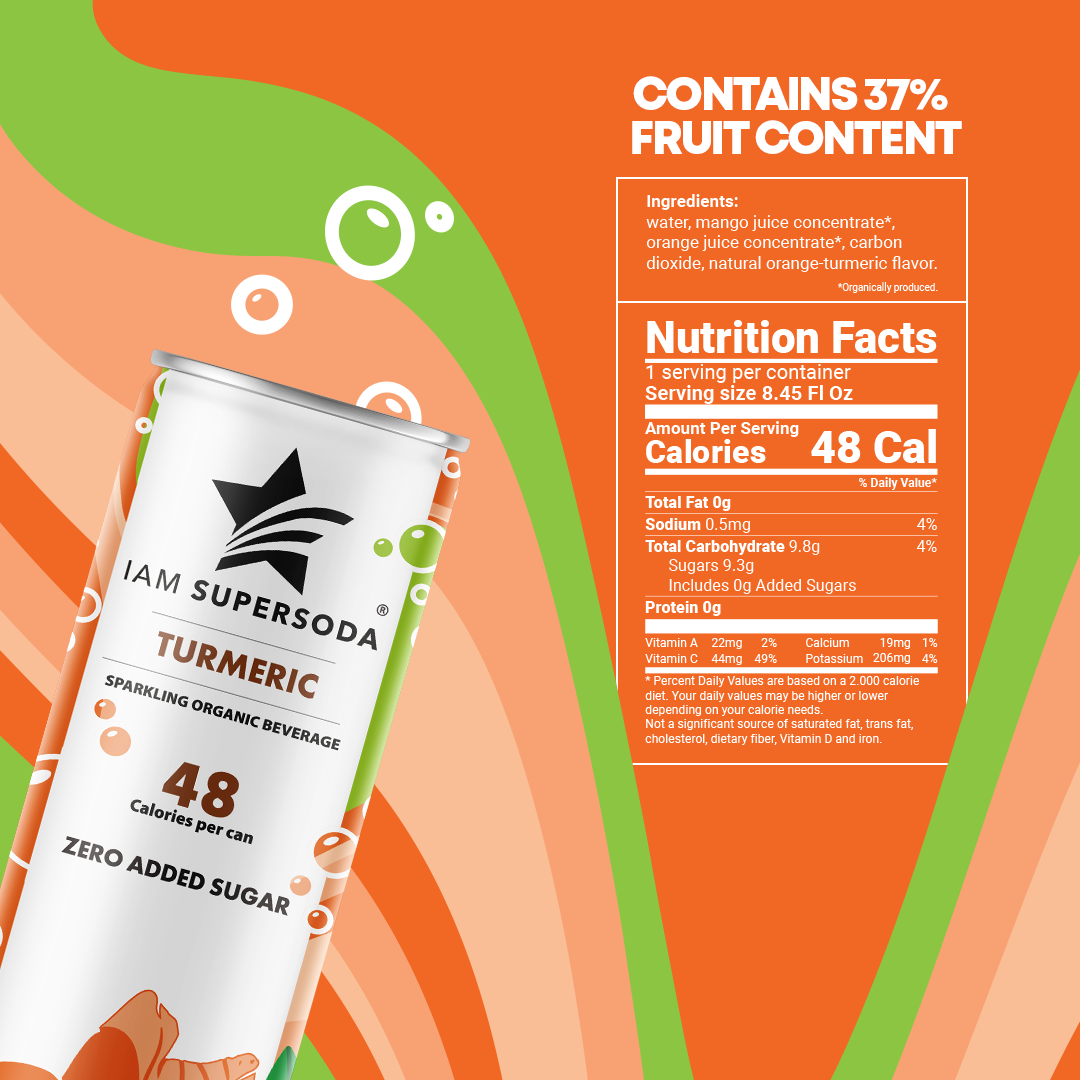 I am Supersoda - Turmeric - 250ml Statiegeldblik