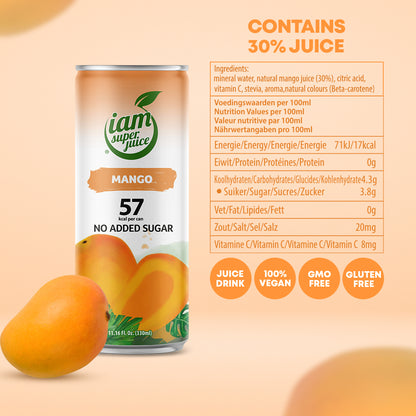 I am Superjuice - Mango - 330ml Statiegeldblik