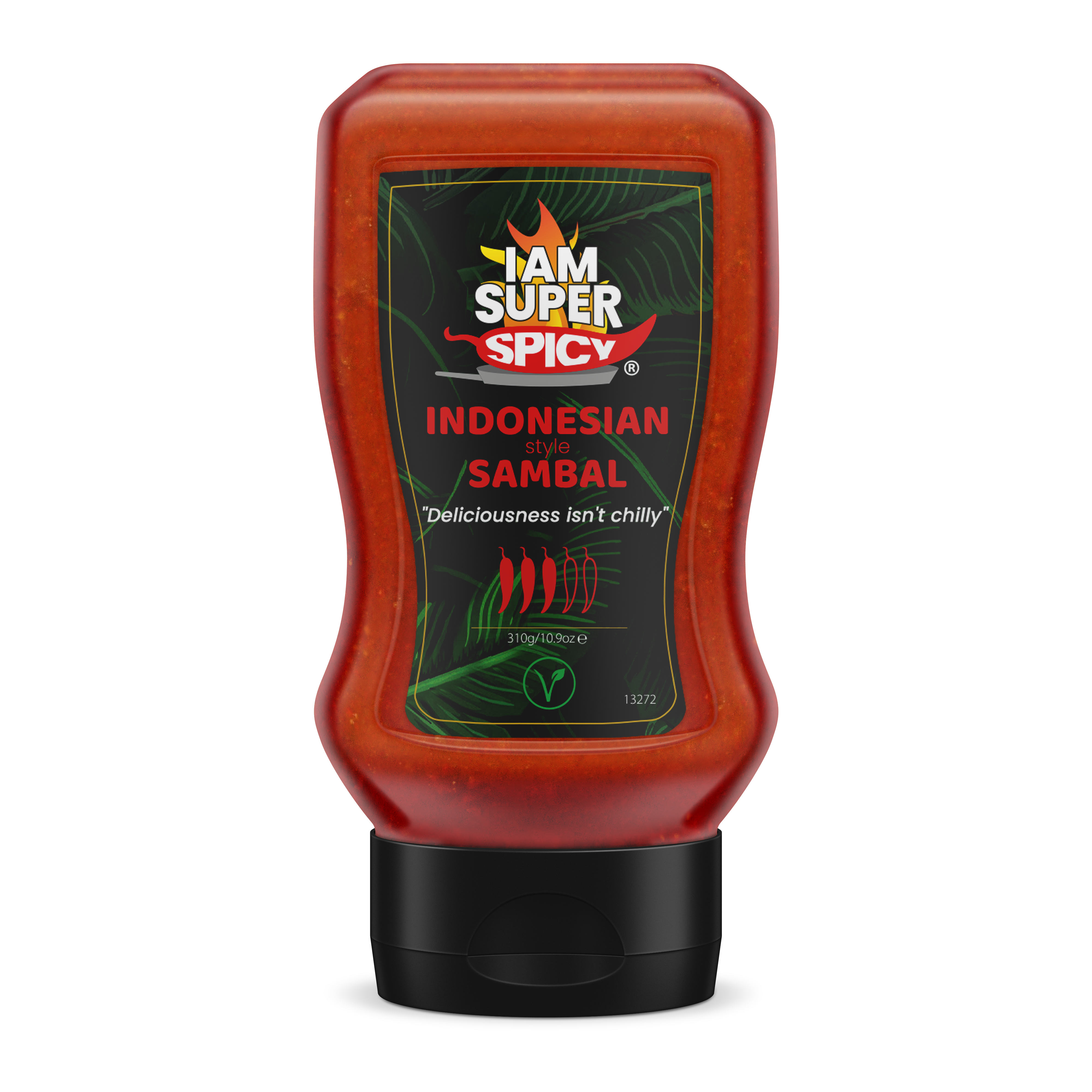 I am Superspicy - Hot sauces & chutneys - Indonesian Style Sambal 325g (Indonesian spices & herbs mixed with fresh tomatoes and Madame Jeanette Pepper)