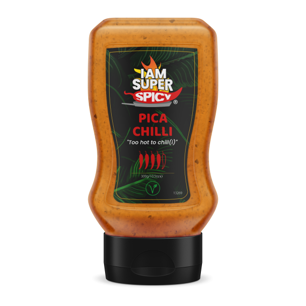 I am Superspicy - Hot sauces & chutneys - Pica Chilli 310g (sour piccalilli sauce made of pickles and mustard mixed with Habanero chili peppers)