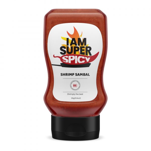 I am Superspicy - Hot sauces & chutneys - Shrimp Sambal Chutney 325g (tomato sambal mixed with shrimps and hot chili peppers)